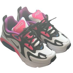 NWOB| Nike Air Max 200| White Hyper Pink Black (GS)